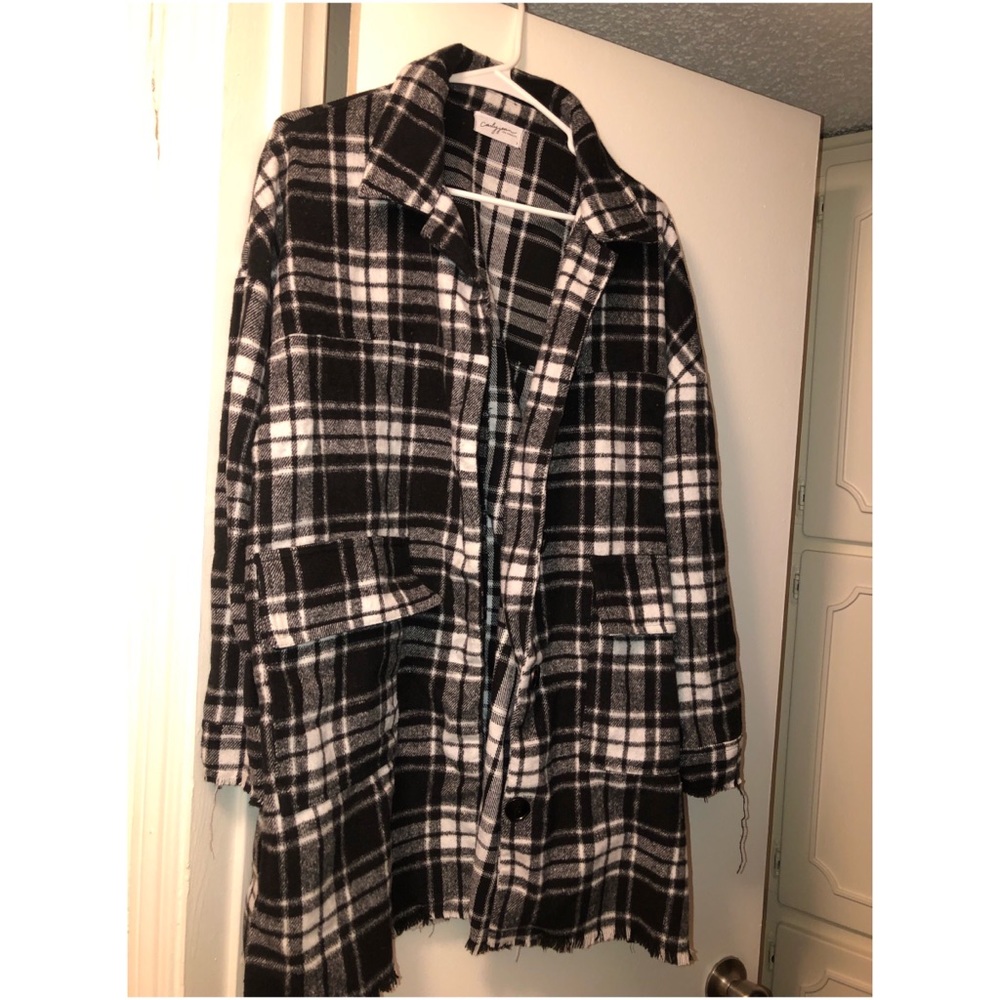 Carly Jean Los Angeles plaid flannel